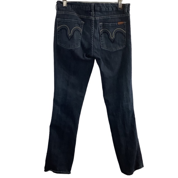 7 for all mankind straight leg woman”s jeans dark wash size 28 - Picture 4 of 5